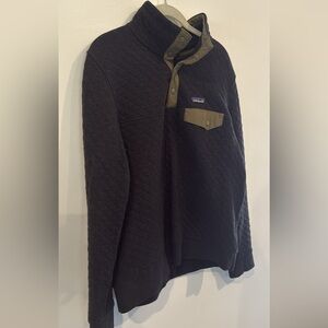 Patagonia Black and Olive Quilted Jacket